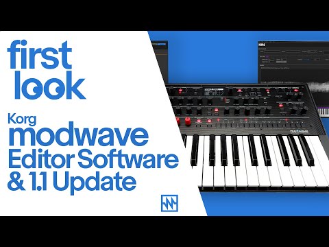 Pierwsze spojrzenie - oprogramowanie Korg modwave Editor i aktualizacja 1.1