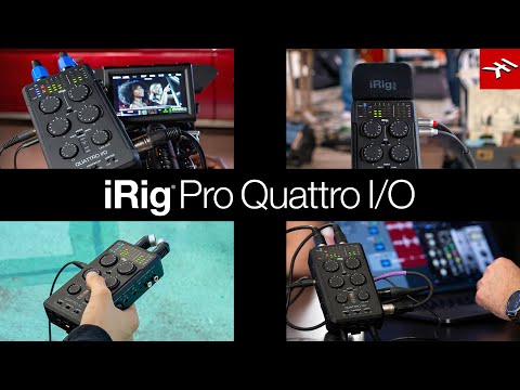 iRig Pro Quattro I/O Professionelles Field Recording Interface und Mischpult mit 4 Eingängen