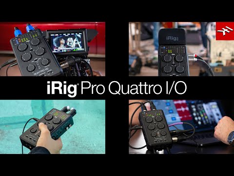 iRig Pro Quattro I/O 4-input professional field recording interface and mixer