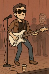 Fender Gitarrist Cartoon